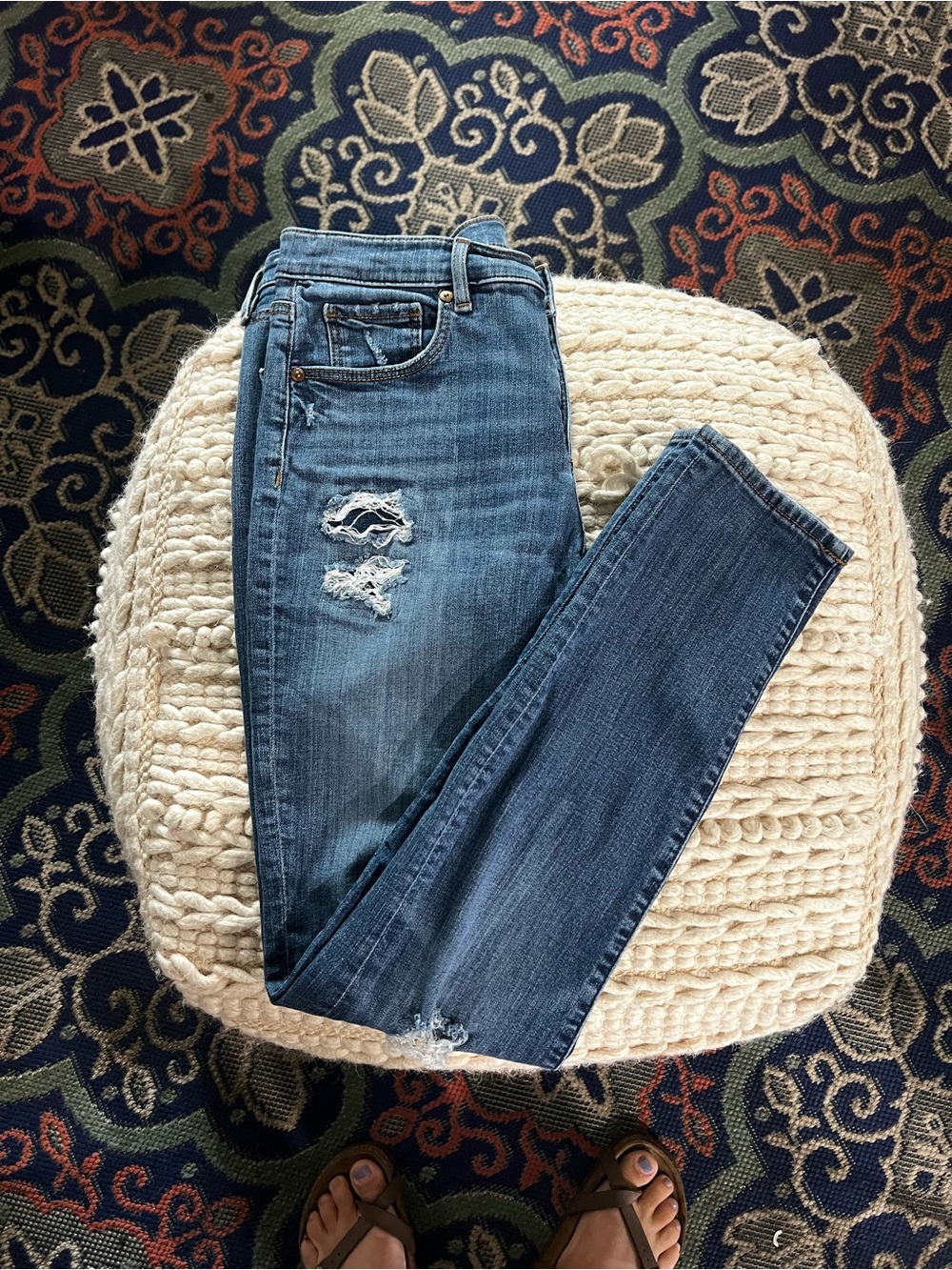 Loft Classic Distressed Blue Women’s Jeans